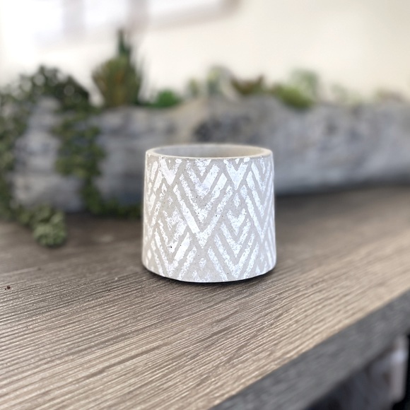 Hand Crafted Other - Industrial Modern handcrafted cement planter